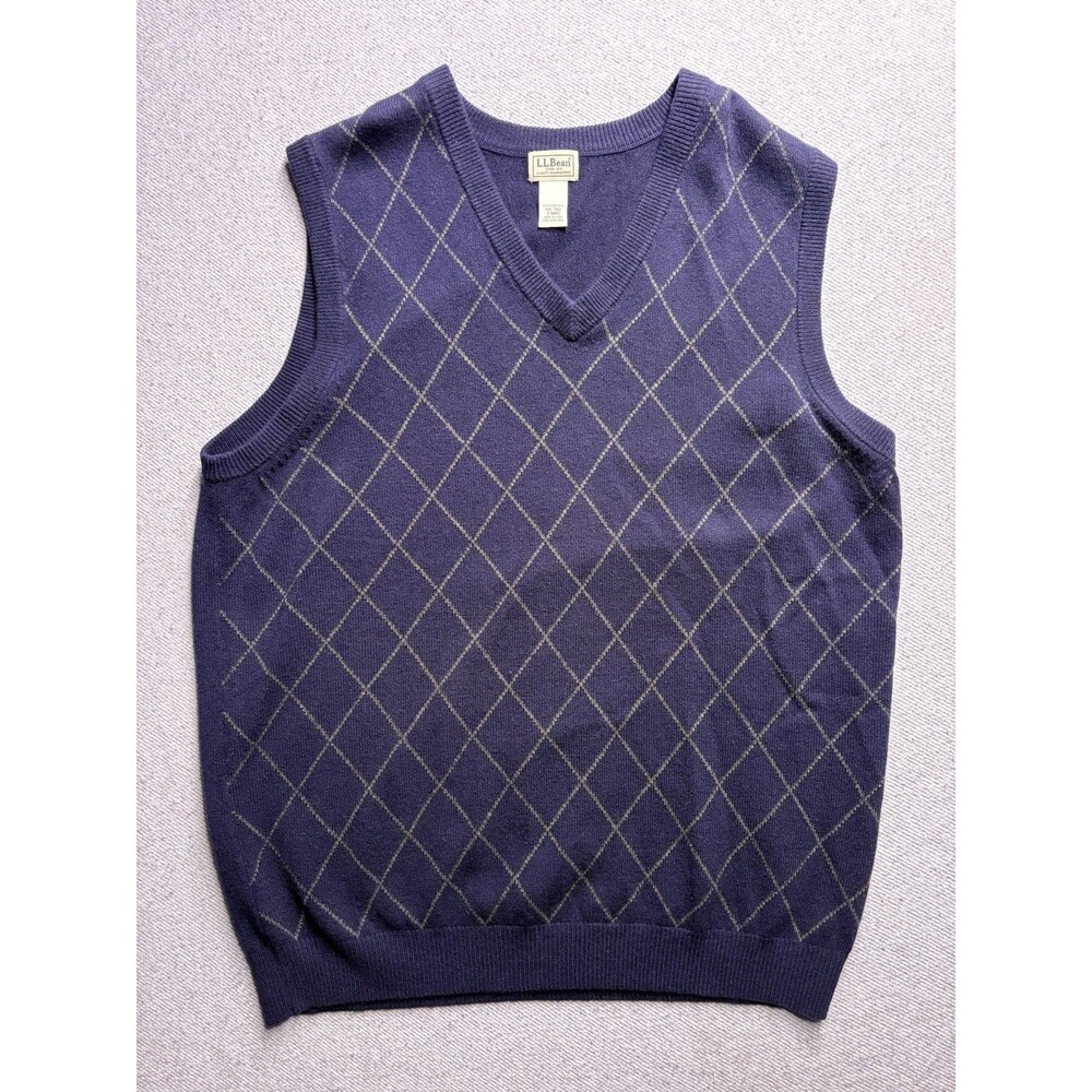 L.L. Bean Men’s 100% Lambswool Sweater Vest - XXL Tall